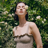 SHAY DRESS SAND STRIPS