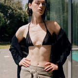 LIZA BLAZER CROCHET BLACK