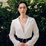 LIZA BLAZER CROCHET WHITE