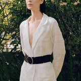 LIZA BLAZER CROCHET WHITE