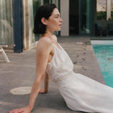 MAYA DRESS CROCHET WHITE