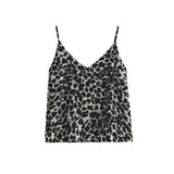 LEOPARD TOP BLACK