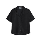 DANA CROSHET BLOUSE BLACK