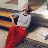 STRIPES NIKI COTTON TOP WHITE