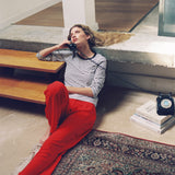 STRIPES NIKI COTTON TOP WHITE