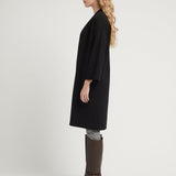 WAFEL COAT BLACK