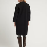 WAFEL COAT BLACK