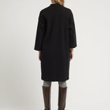 WAFEL COAT BLACK