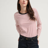 STRIPES NIKI COTTON TOP RED