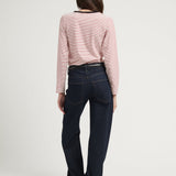 STRIPES NIKI COTTON TOP RED