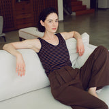 TAL TOP BLUE & BROWN STRIPS