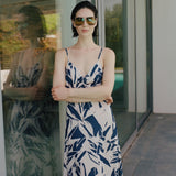 YARIN DRESS BLUE PRINT