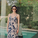 YARIN DRESS BLUE PRINT
