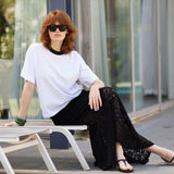 ALIN LACE SKIRT BLACK