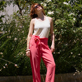 DAN CUPRO PANTS CORAL RED