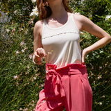 DAN CUPRO PANTS CORAL RED