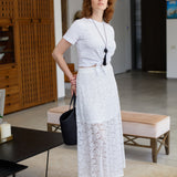 ROMI LACE SKIRT WHITE