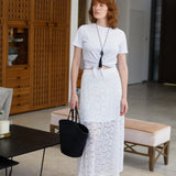 ROMI LACE SKIRT WHITE