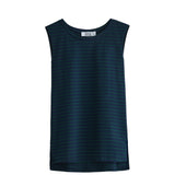 MIKA TOP BLUE & GREEN STRIPS
