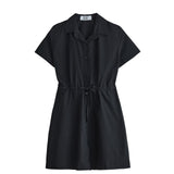 KATE PERCAL DRESS BLACK