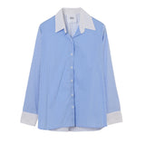 GALIT MIX STRIPES BLOUSE WHITE&BLUE (MIX)