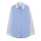 GALIT MIX STRIPES BLOUSE BLUE(&WHITE)