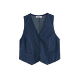 SHIELA VEST DARK BLUE