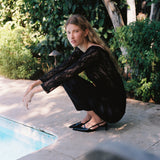 MICHAL LACE TOP BLACK