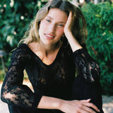 MICHAL LACE TOP BLACK