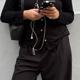 Itai knit blouse black