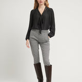 TIE BLOUSE BLACK