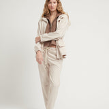 FISHBONE PANTS BEIGE