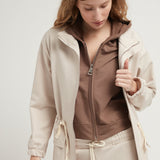 FISHBONE JACKET BEIGE
