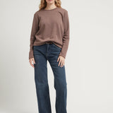 NIKI KNIT TOP BROWN