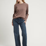 NIKI KNIT TOP BROWN