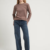 NIKI KNIT TOP BROWN