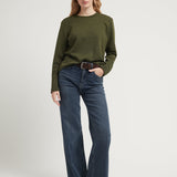 NIKI KNIT TOP OLIVE