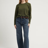 NIKI KNIT TOP OLIVE