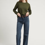 NIKI KNIT TOP OLIVE