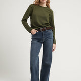 NIKI KNIT TOP OLIVE