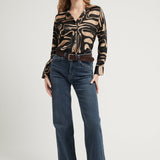 RACHEL BLOUSE GEOMETRIC PRINT