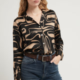 RACHEL BLOUSE GEOMETRIC PRINT