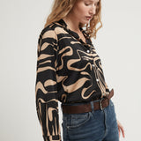 RACHEL BLOUSE GEOMETRIC PRINT