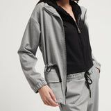 FISHBONE JACKET BLACK/WHITE