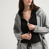 FISHBONE JACKET BLACK/WHITE