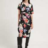 MIKI WARP DRESS FLORAL