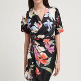 MIKI WARP DRESS FLORAL