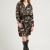 RACHEL DRESS GEOMETRIC PRINT