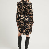 RACHEL DRESS GEOMETRIC PRINT
