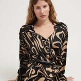 RACHEL DRESS GEOMETRIC PRINT